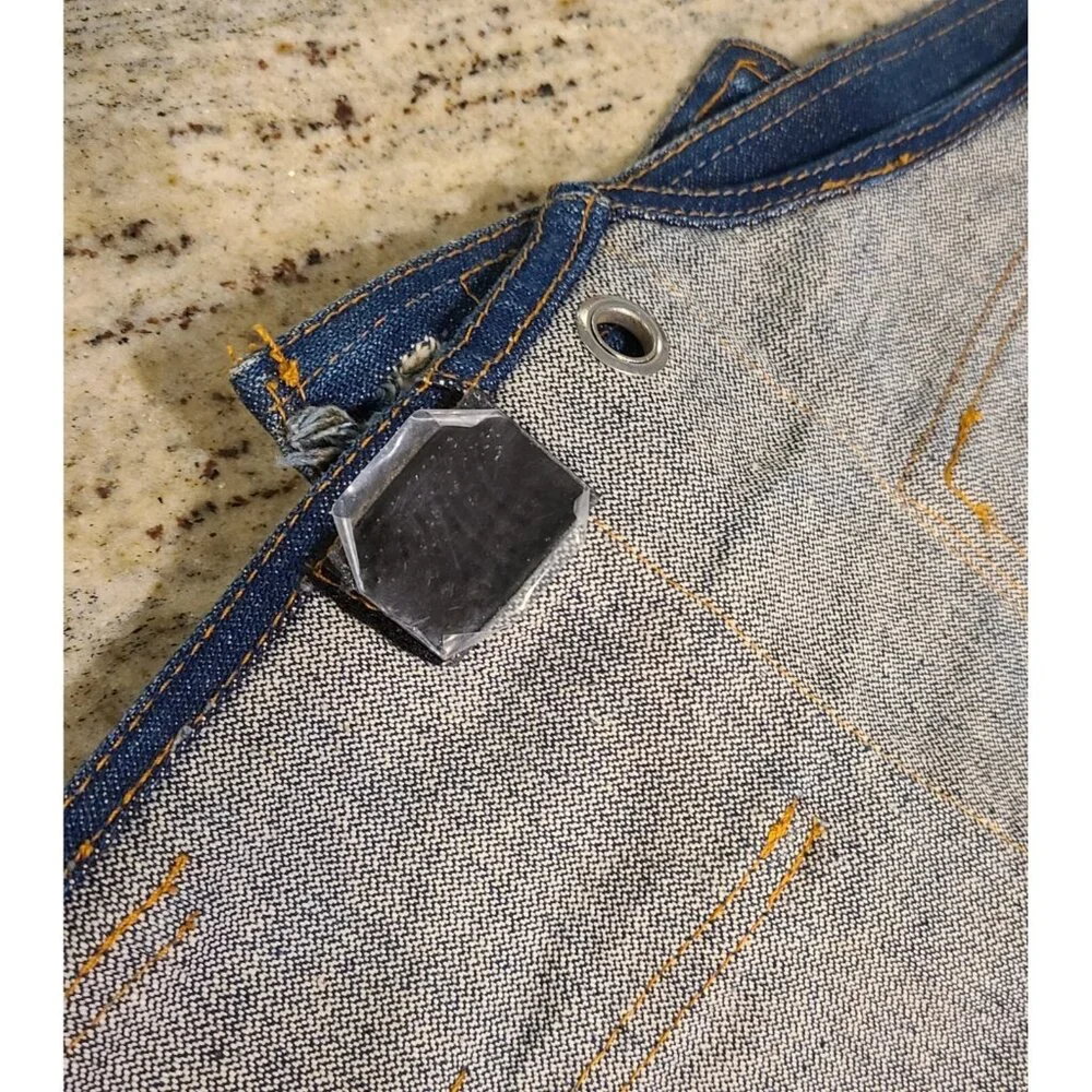 O’TOOL’S ORIGINAL Blue Denim Tool Rack Overalls Hanging Pocket Wall Organizer